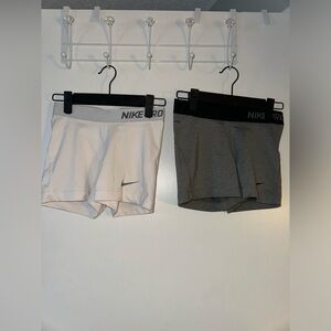 BUNDLE! 2 NIKE PRO ATHLETIC SPANDEX SHORTS